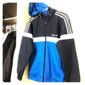 Vintage 90s reversible adidas windbreaker jacket!